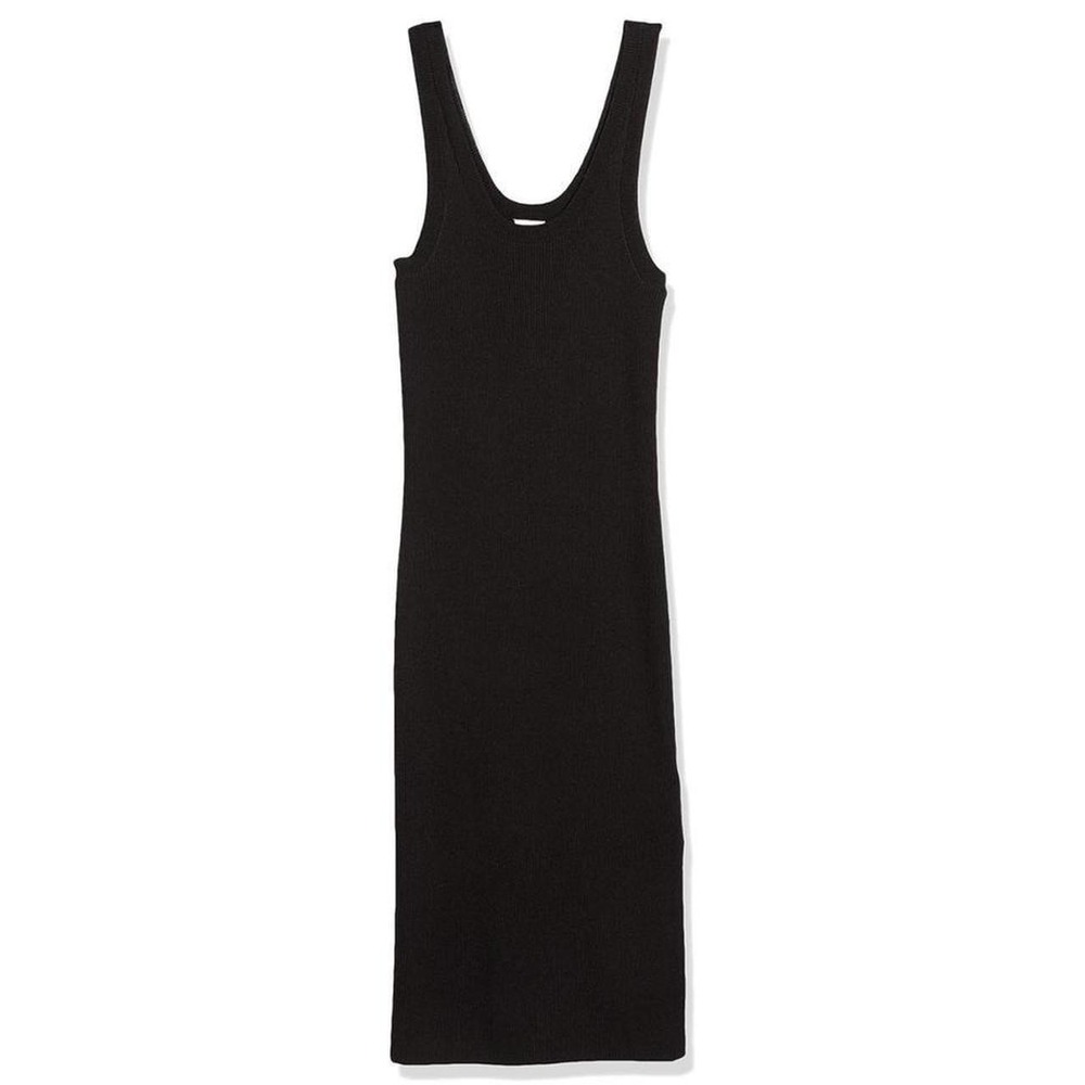 The Drop women's Yasmin Rib Midi Sweater Tank Dress